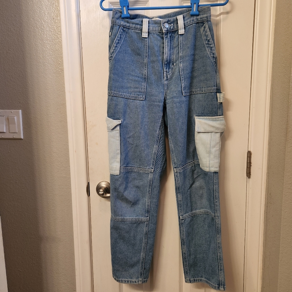 Pacsun high waisted utility jeans 25